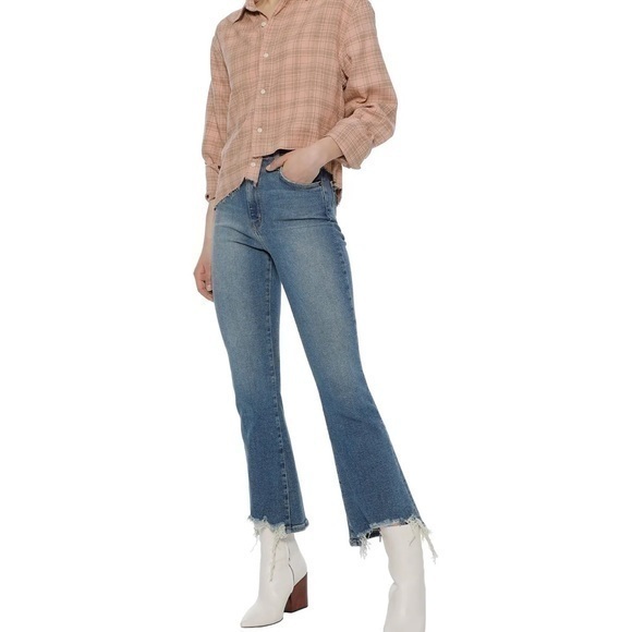 Current Elliot the high waist kick Jean